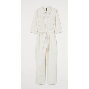 NWT Denim boiler suit In Off-White/ Cream Size XXS